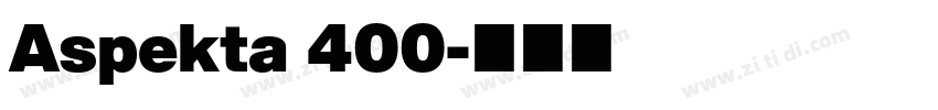 Aspekta 400字体转换